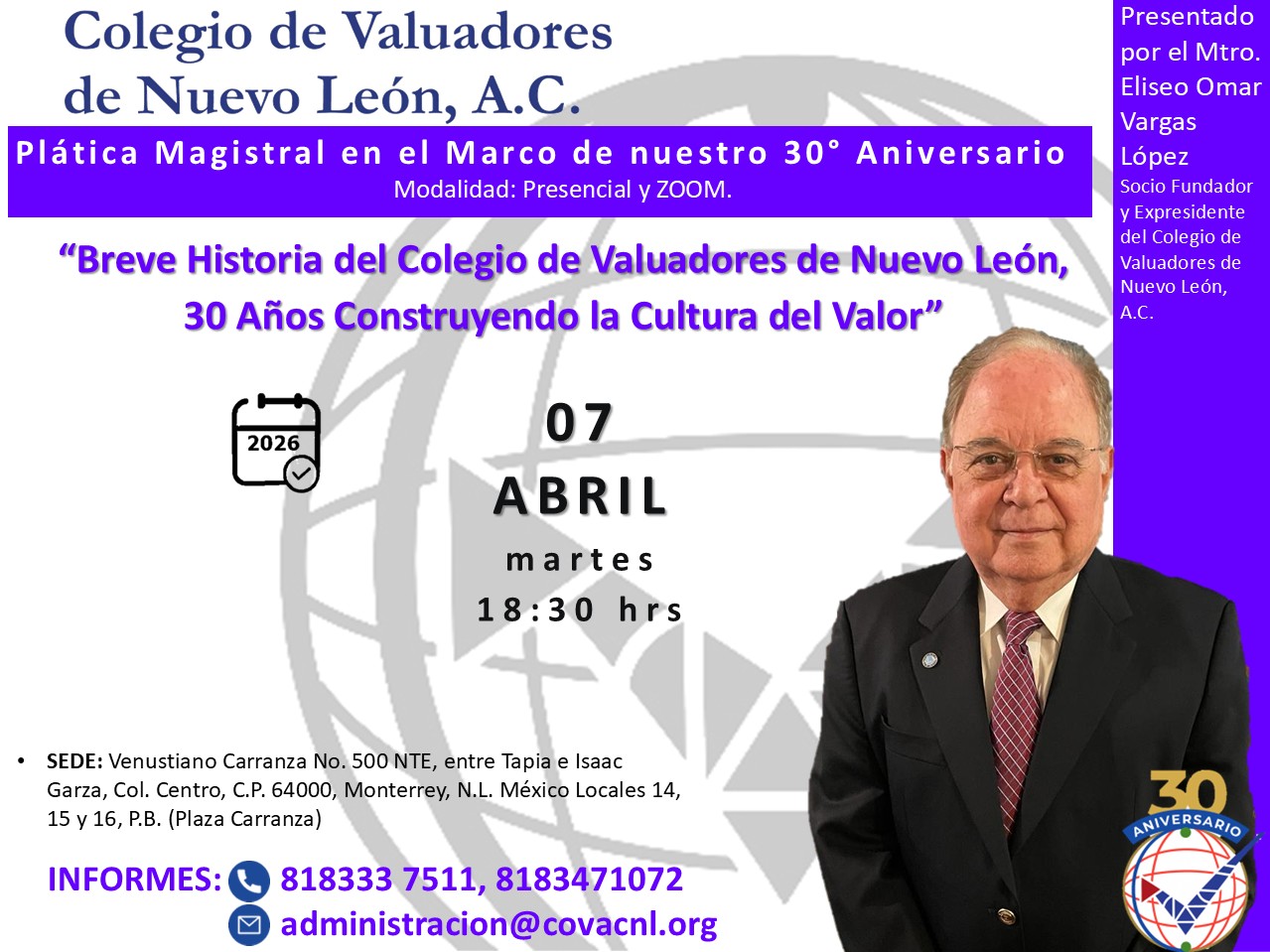 Breve historia del COVAC 30 años construyendo Cultura del Valor